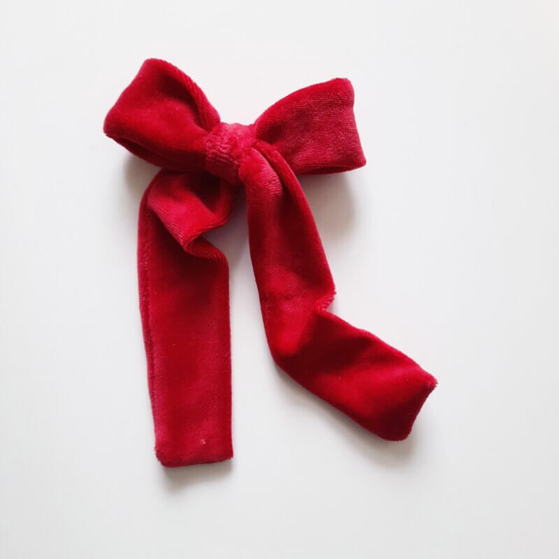 Krizia bow//Red velvet